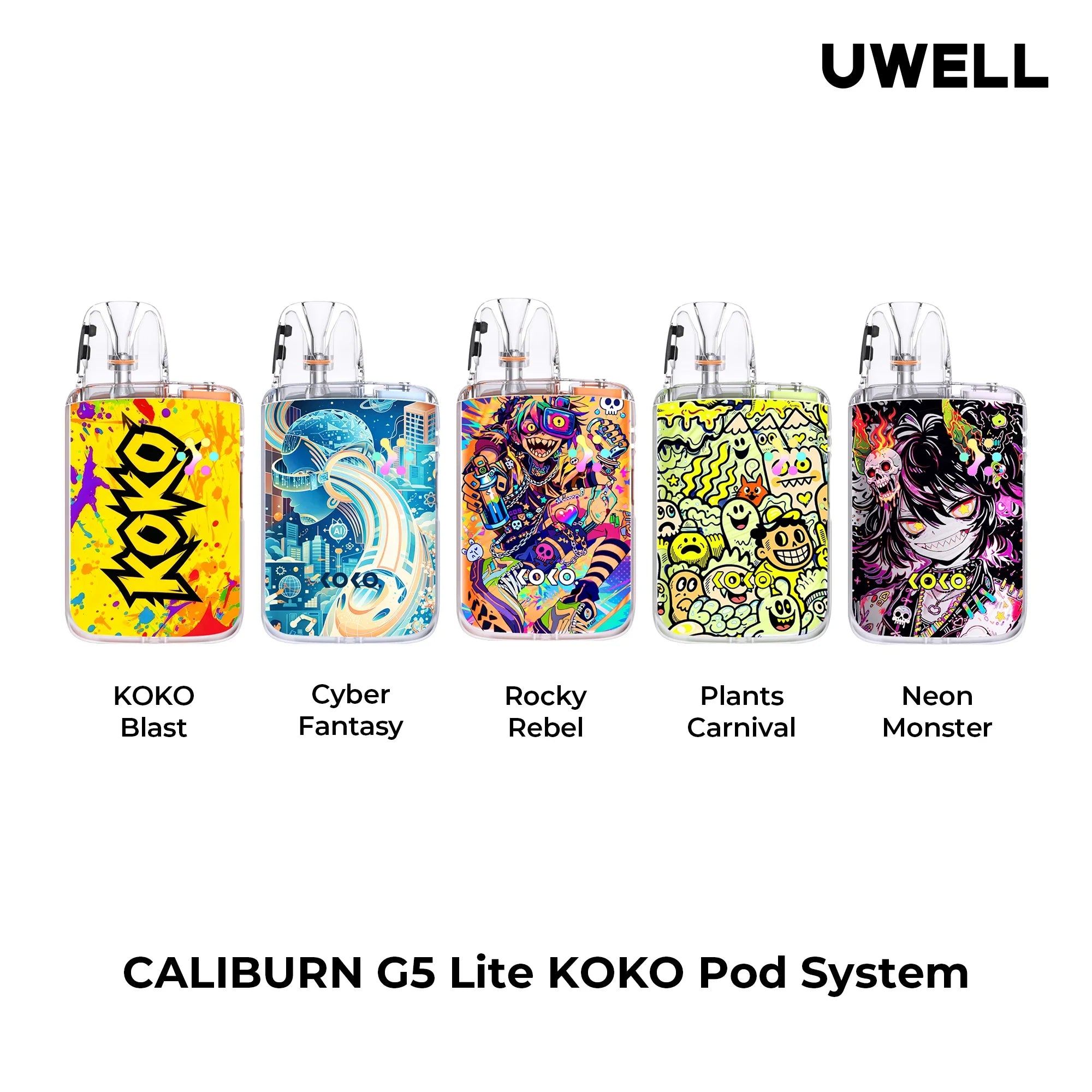 UWELL CALIBURN G5 LITE KOKO 35W POD KIT - MrVapora.pk