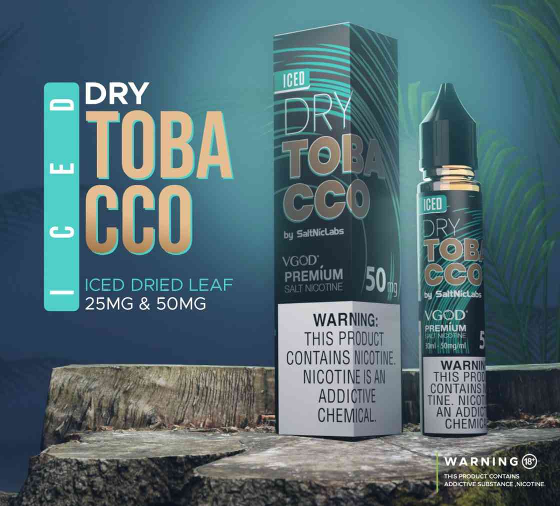 VGOD SALTNIC ICED DRY TOBACCO 30ML - MrVapora.pk