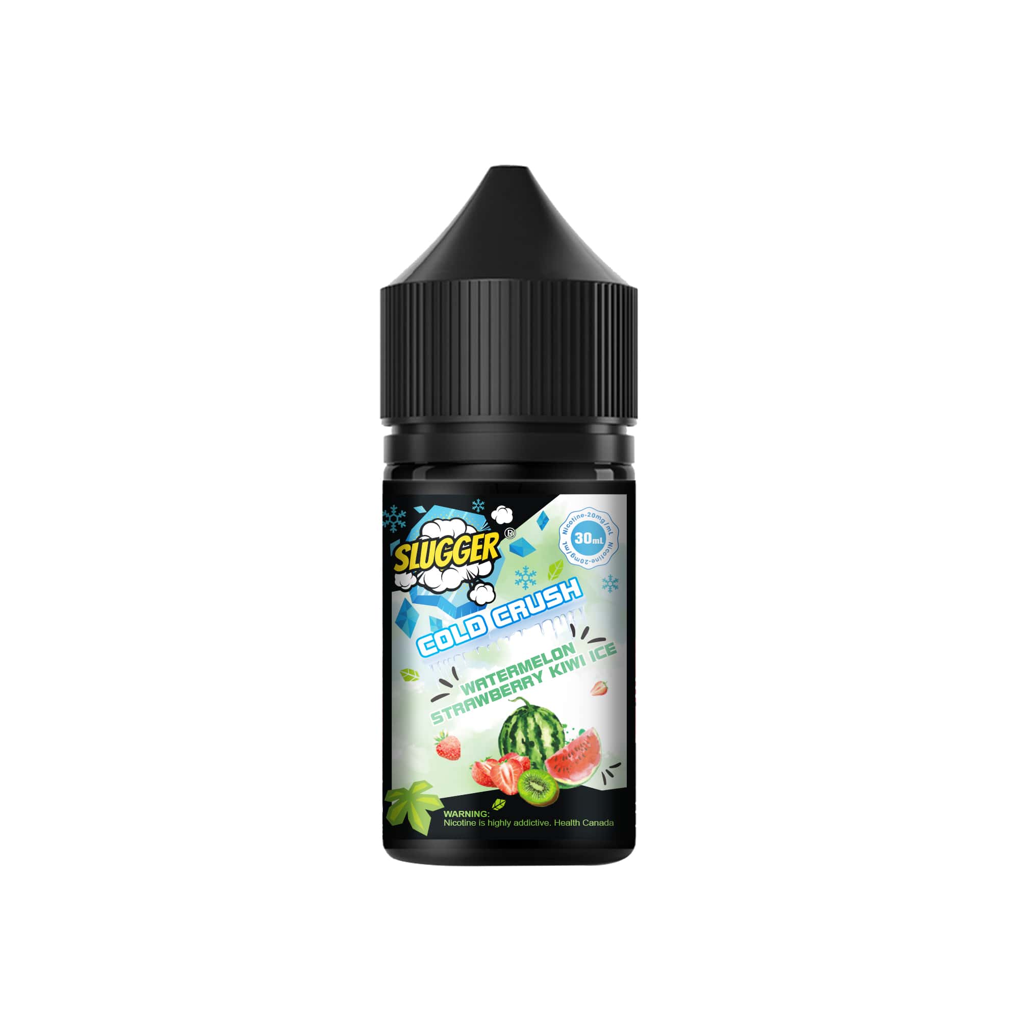 WATERMELON STRAWBERRY KIWI 20MG,35MG,50MG 30ML- SLUGGER COLD CRUSH SERIES - MrVapora.pk