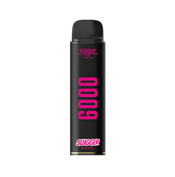 SLUGGER DISPOSABLE WATERMELON BLUEBERRY BLACKCURRANT ICE 6000 PUFFS 40MG - MrVapora.pk