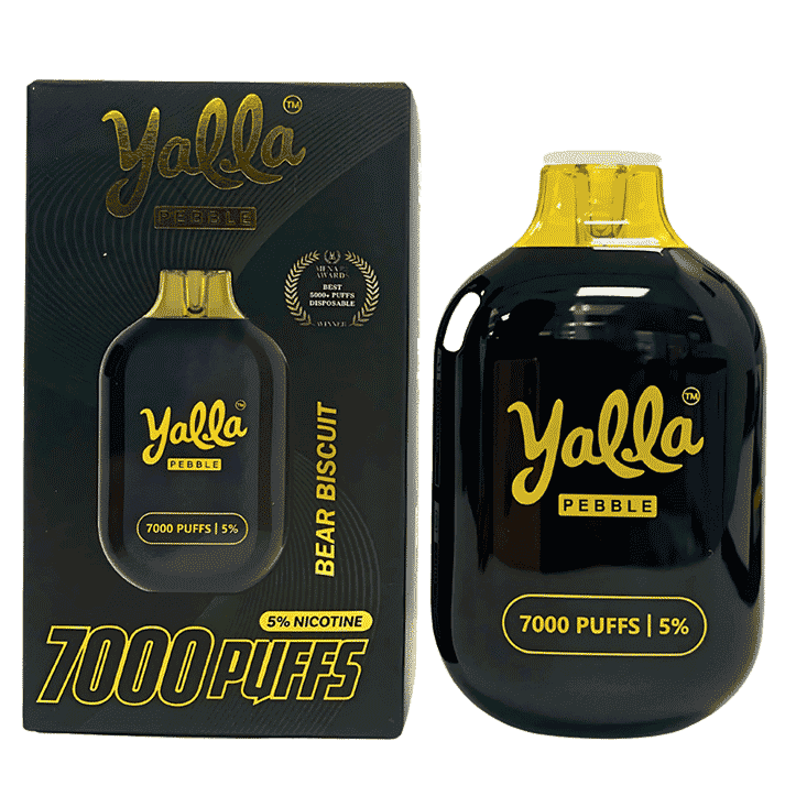 YALLA DISPOSABLE 7000 PUFFS-BEAR BISCUIT