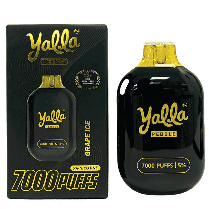 YALLA DISPOSABLE 7000 PUFFS-GRAPE ICE