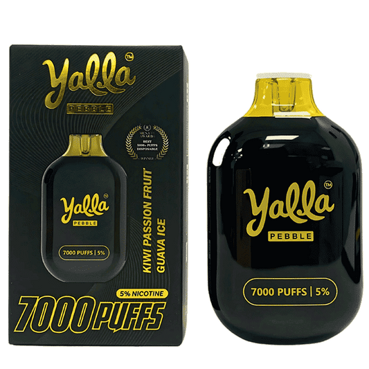 YALLA DISPOSABLE 7000 PUFFS-KIWI PASSION FRUIT GUAVA ICE