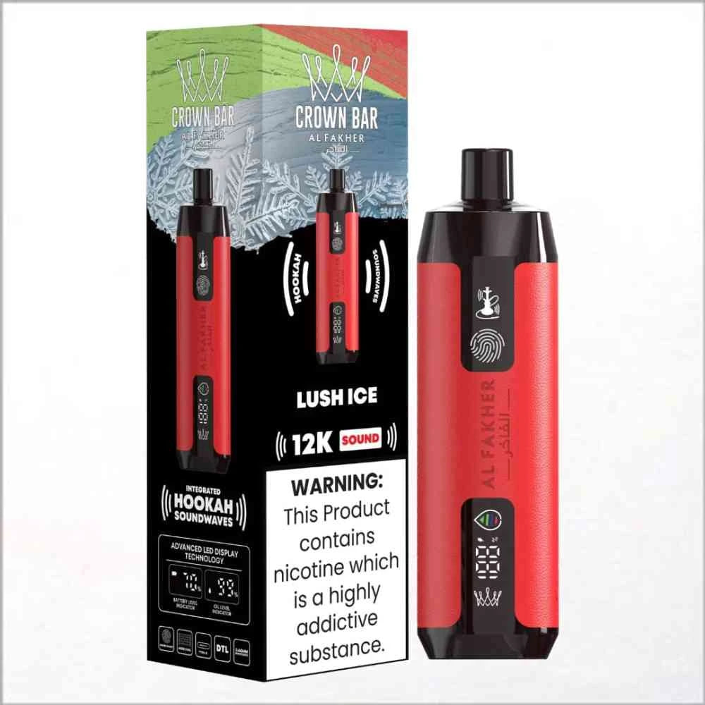 AL FAKHER CROWN BAR 12K PUFFS DISPOSABLE VAPE WITH INTEGRATED HOOKAH SOUNDWAVES - MrVapora.pk