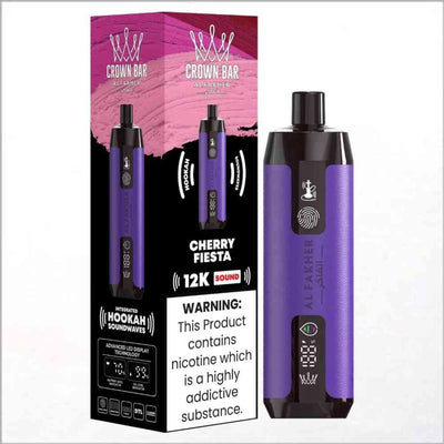 AL FAKHER CROWN BAR 12K PUFFS DISPOSABLE VAPE WITH INTEGRATED HOOKAH SOUNDWAVES - MrVapora.pk