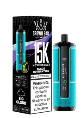 AL  FAKHER  CROWN  BAR  15K  HYPERMAX  DISPOSABLE- 6MG - MrVapora.pk