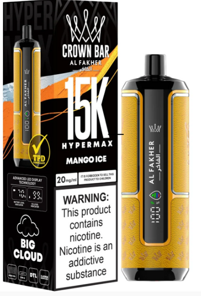 AL  FAKHER  CROWN  BAR  15K  HYPERMAX  DISPOSABLE- 6MG - MrVapora.pk