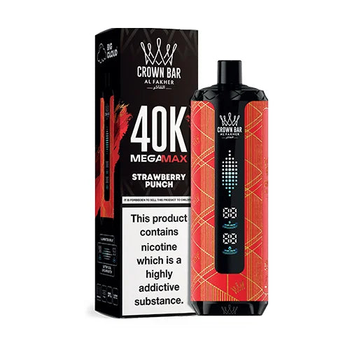 AL FAKHER MEGA MAX 40K CROWN BAR DISPOSABLE 6MG - MrVapora.pk