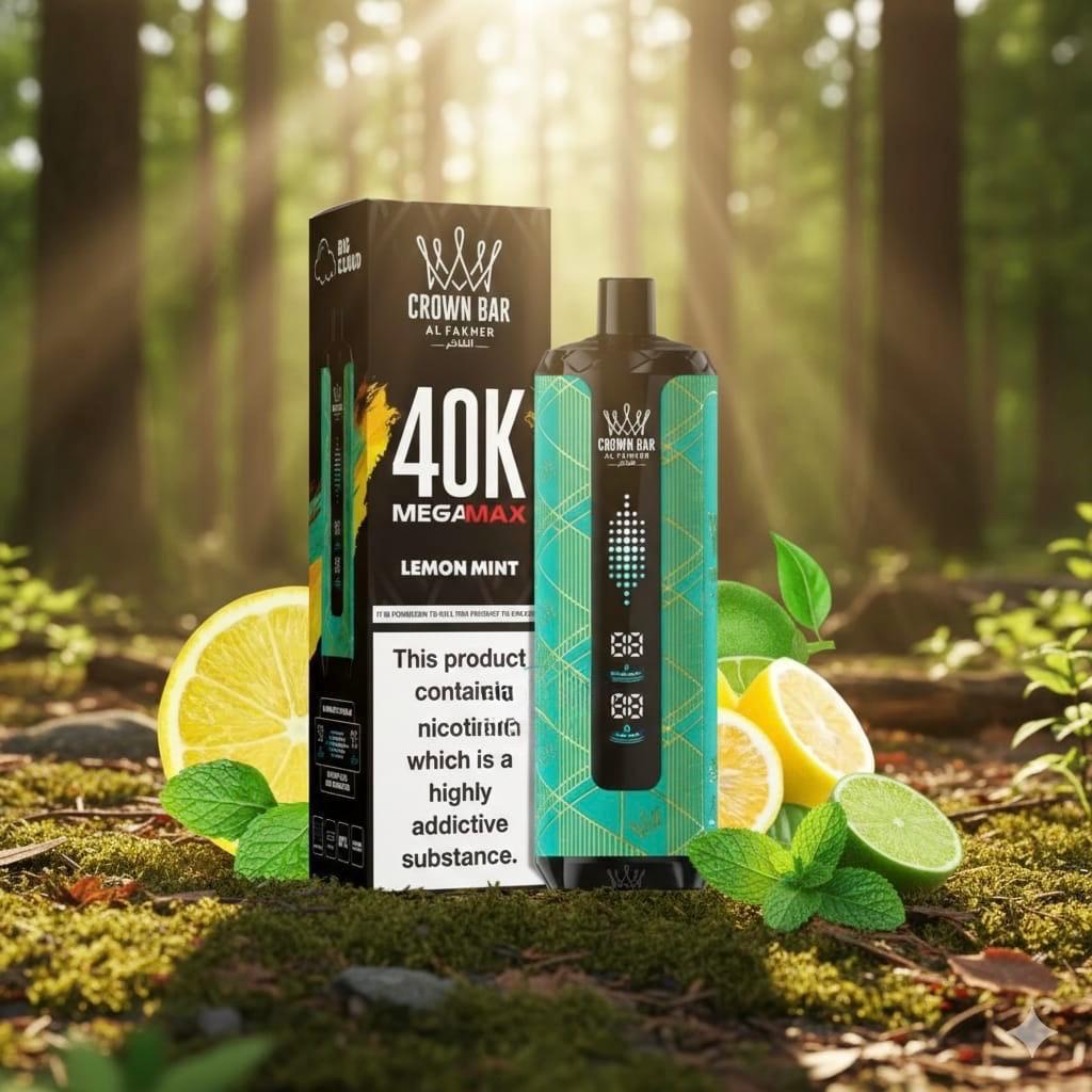 AL FAKHER MEGA MAX 40K CROWN BAR DISPOSABLE 6MG - MrVapora.pk