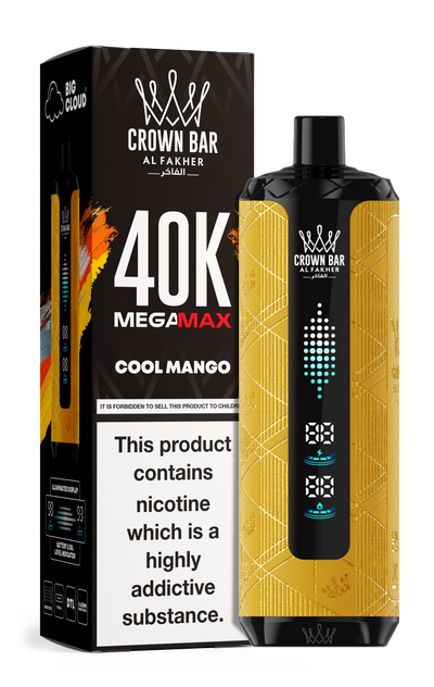 AL FAKHER MEGA MAX 40K CROWN BAR DISPOSABLE 6MG - MrVapora.pk