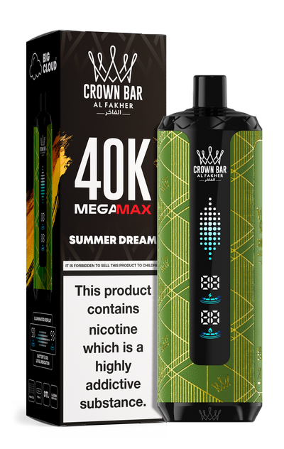AL FAKHER MEGA MAX 40K CROWN BAR DISPOSABLE 6MG - MrVapora.pk