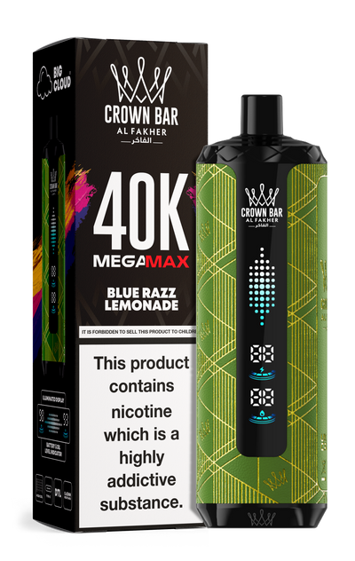 AL FAKHER MEGA MAX 40K CROWN BAR DISPOSABLE 6MG - MrVapora.pk