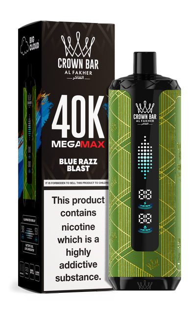 AL FAKHER MEGA MAX 40K CROWN BAR DISPOSABLE 6MG - MrVapora.pk