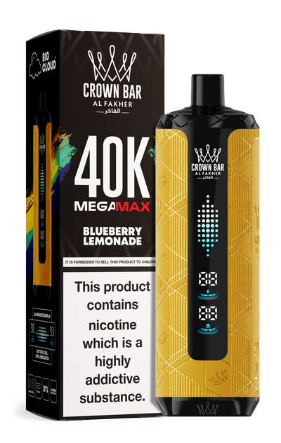 AL FAKHER MEGA MAX 40K CROWN BAR DISPOSABLE 6MG - MrVapora.pk