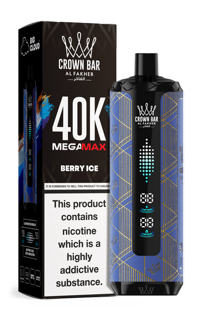 AL FAKHER MEGA MAX 40K CROWN BAR DISPOSABLE 6MG - MrVapora.pk