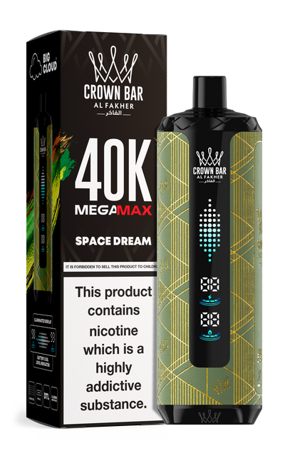 AL FAKHER MEGA MAX 40K CROWN BAR DISPOSABLE 6MG - MrVapora.pk
