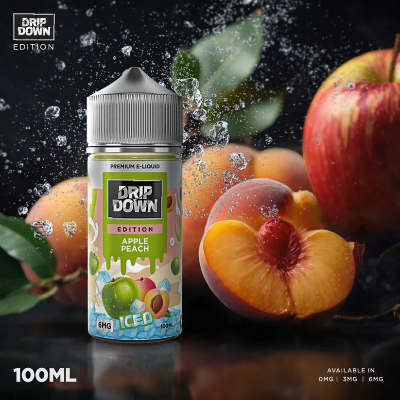 APPLE PEACH ICE  100ML - DRIP DOWN EDITION - MrVapora.pk