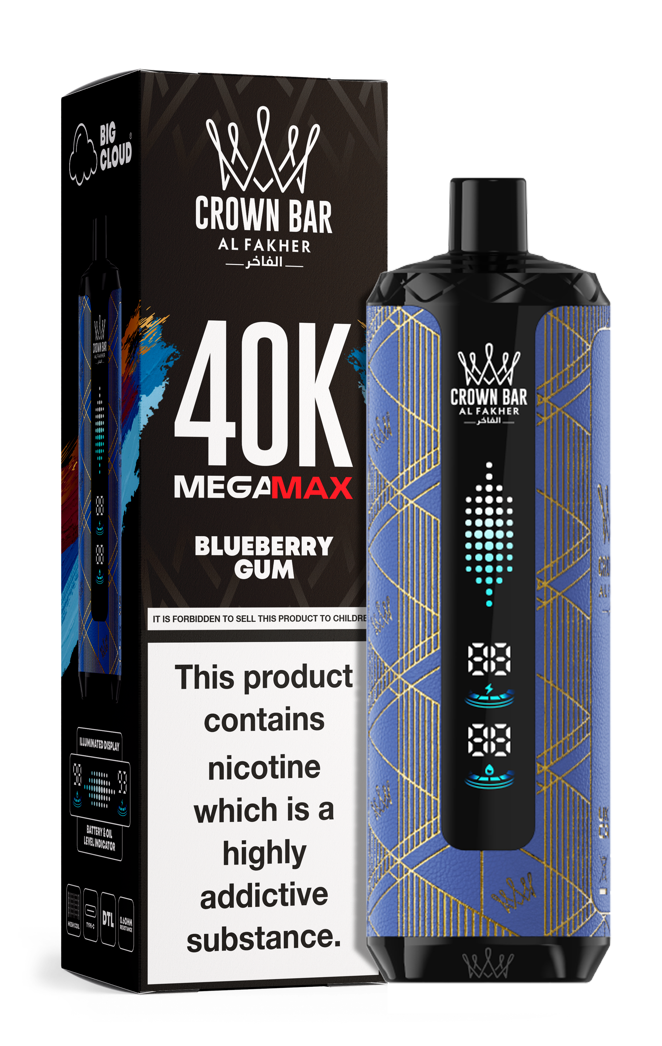 AL FAKHER MEGA MAX 40K CROWN BAR DISPOSABLE 6MG