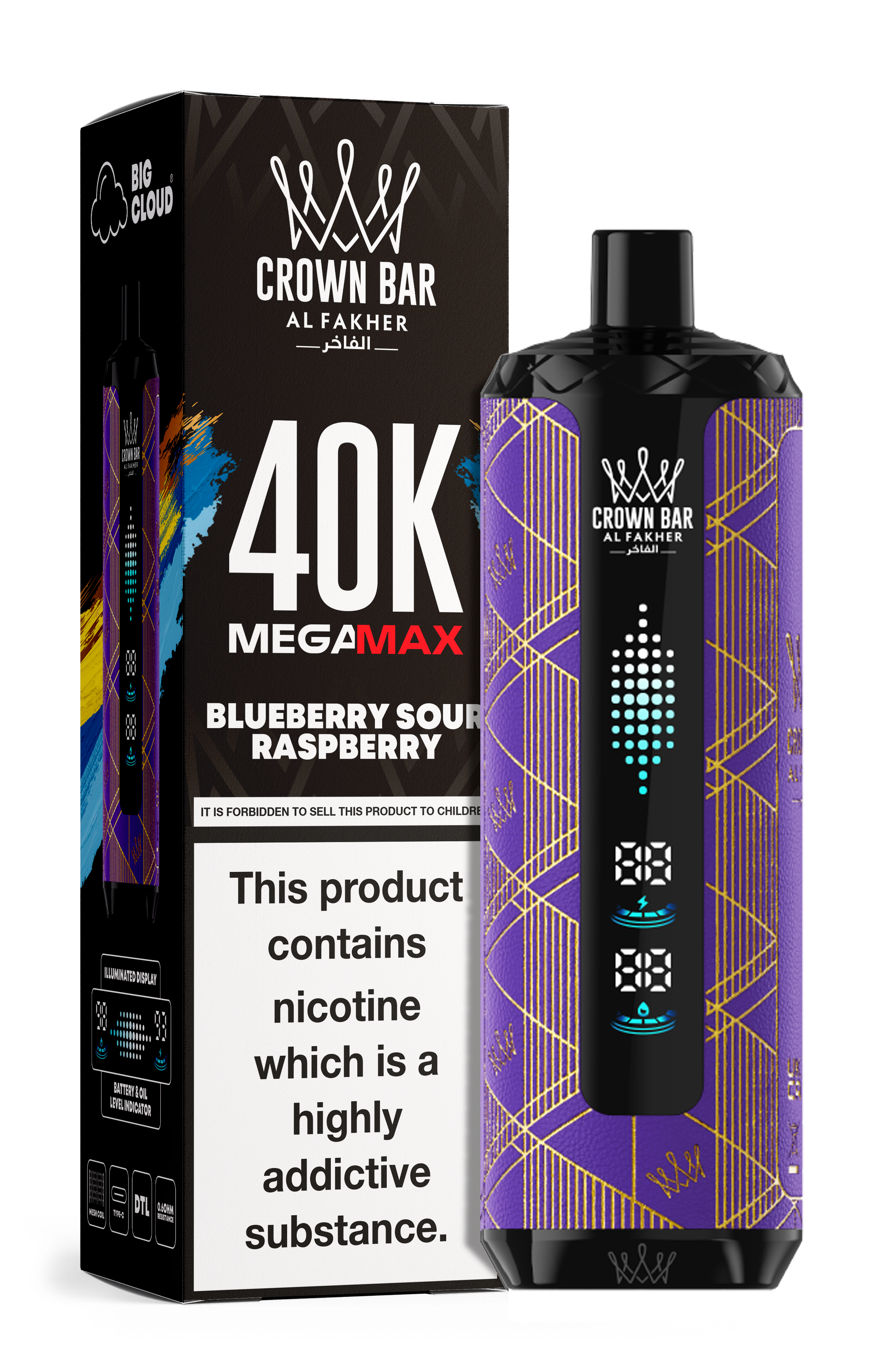AL FAKHER MEGA MAX 40K CROWN BAR DISPOSABLE 6MG