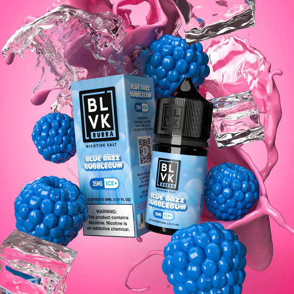 BLVK Bubba Salt - Blue Razz Bubblegum Ice 30ml - MrVapora.pk