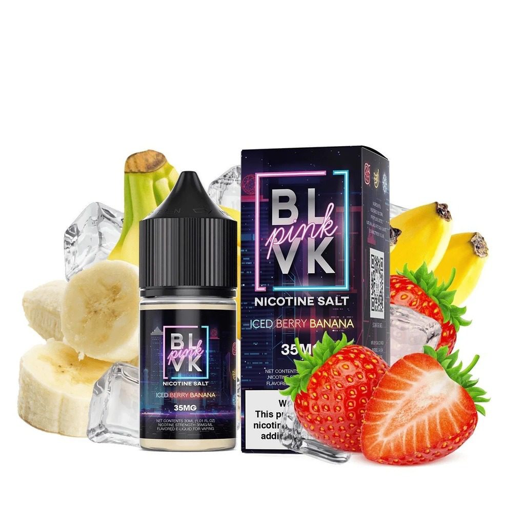 BLVK Pink Series 35mg Iced Berry Banana 30ml - MrVapora.pk