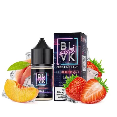 BLVK Pink Series 35mg Iced Berry Peach 30ml - MrVapora.pk