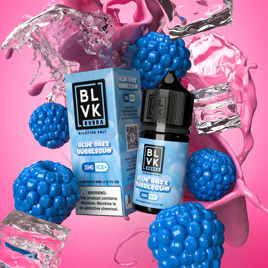 BLVK Bubba Salt - Blue Razz Bubblegum Ice 30ml