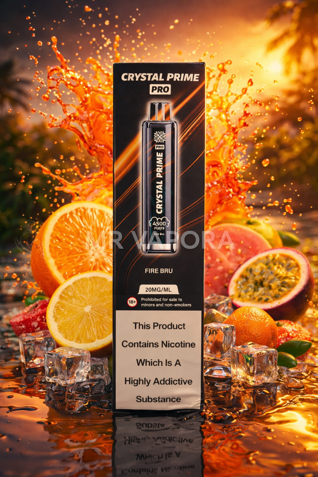 Crystal prime pro 4500 puffs 2% Disposable