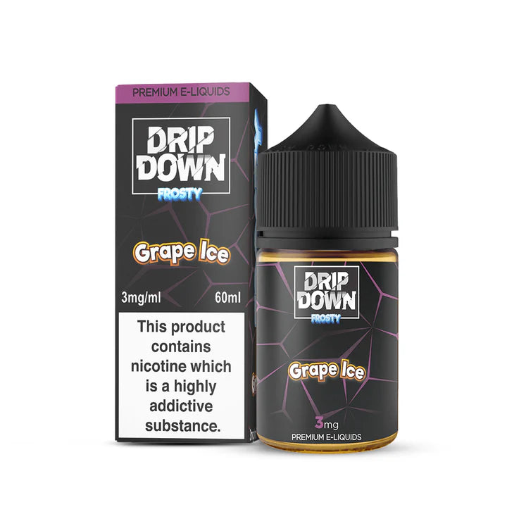 DRIP DOWN FROSTY GRAPE ICE 60ML 12MG - MrVapora.pk
