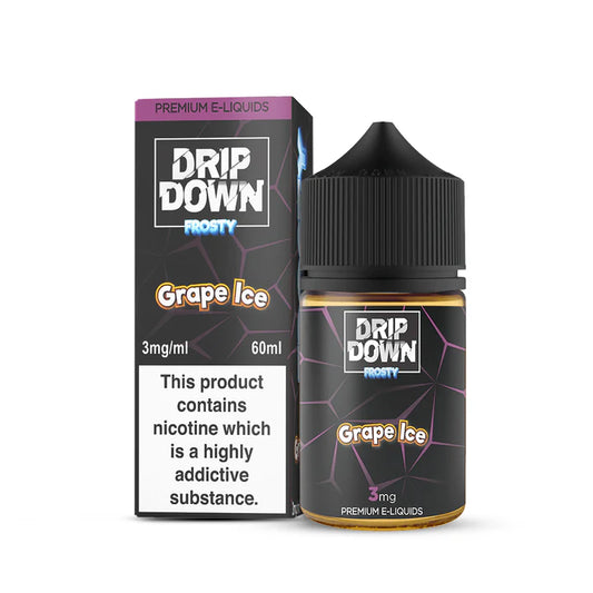 DRIP DOWN FROSTY GRAPE ICE 60ML 12MG - MrVapora.pk