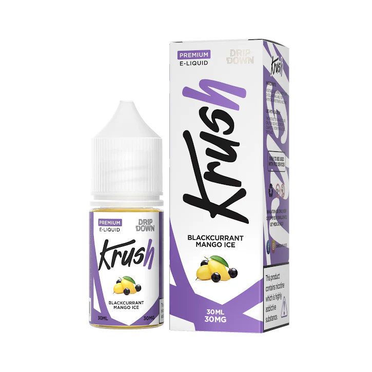 DRIP DOWN KRUSH SERIES BLACKCURRANT MANGO ICE 30MG, 50MG -  30ML - MrVapora.pk