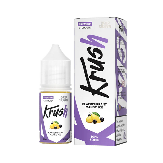 DRIP DOWN KRUSH SERIES BLACKCURRANT MANGO ICE 30MG, 50MG -  30ML - MrVapora.pk
