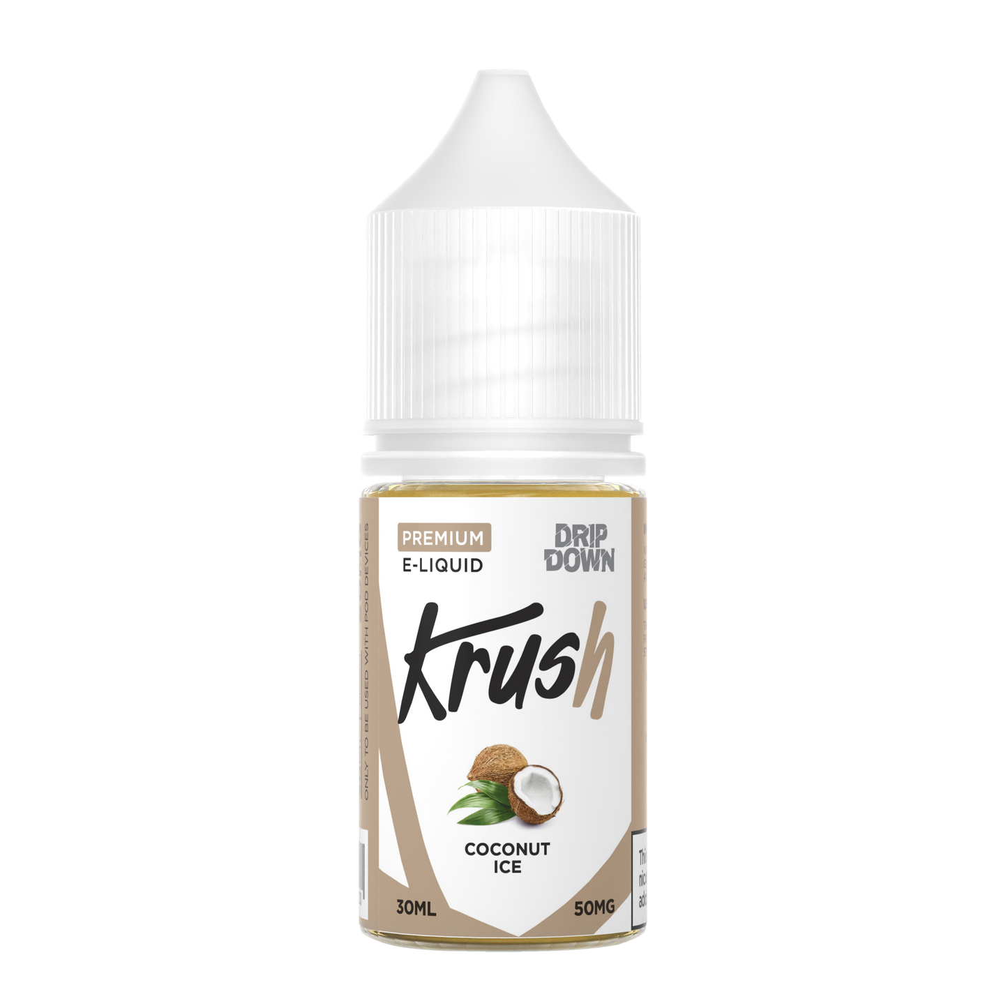 DRIP DOWN KRUSH SERIES COCONUT ICE 30MG,50MG -  30ML - MrVapora.pk
