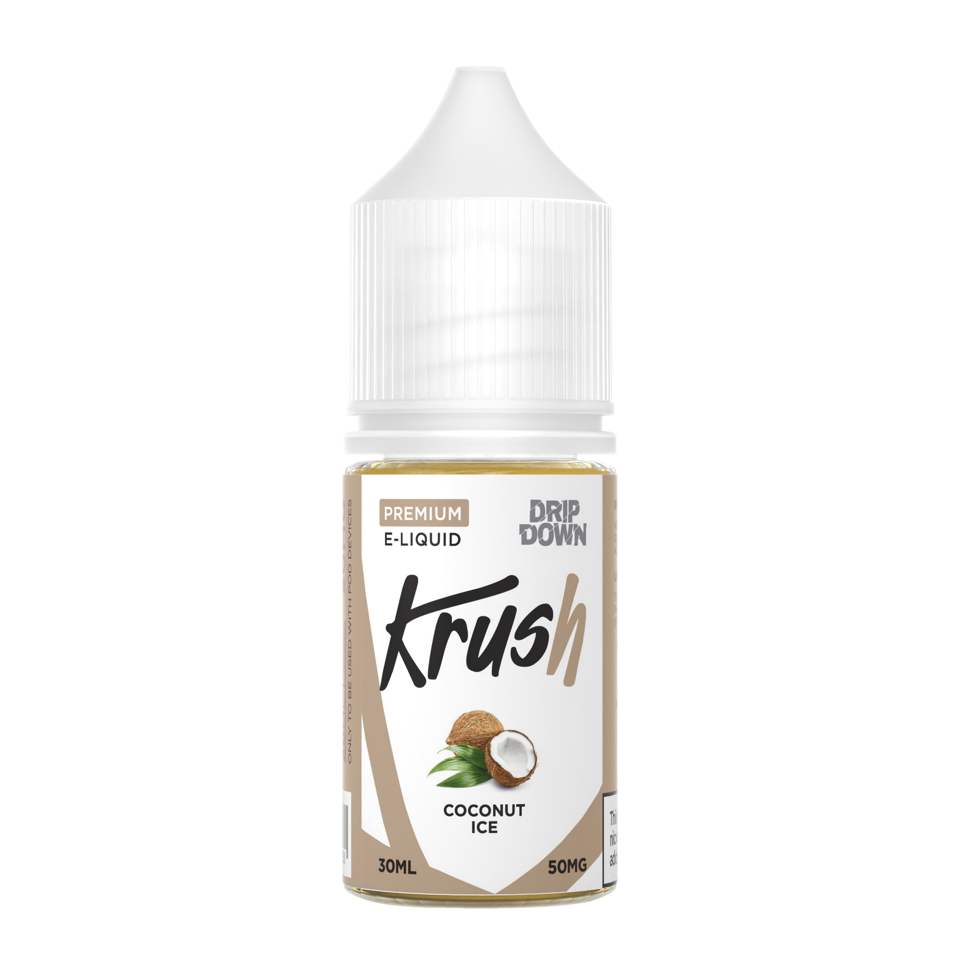 DRIP DOWN KRUSH SERIES COCONUT ICE 30MG,50MG -  30ML - MrVapora.pk