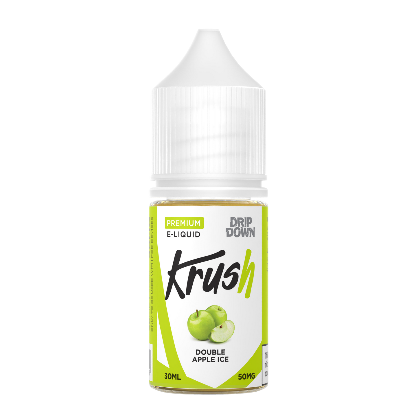 DRIP DOWN KRUSH SERIES DOUBLE APPLE ICE 30MG,50MG - 30ML - MrVapora.pk