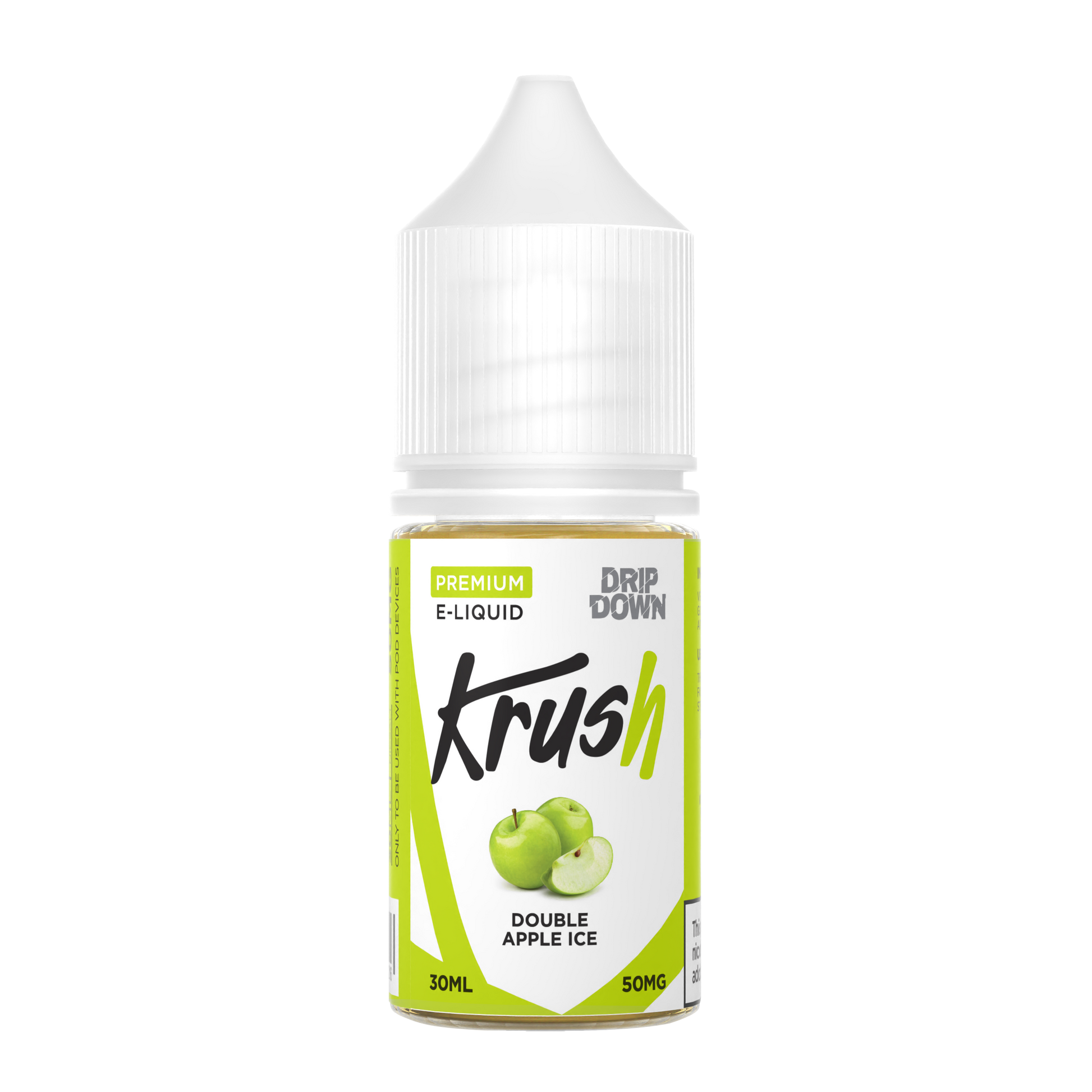 DRIP DOWN KRUSH SERIES DOUBLE APPLE ICE 30MG,50MG - 30ML - MrVapora.pk