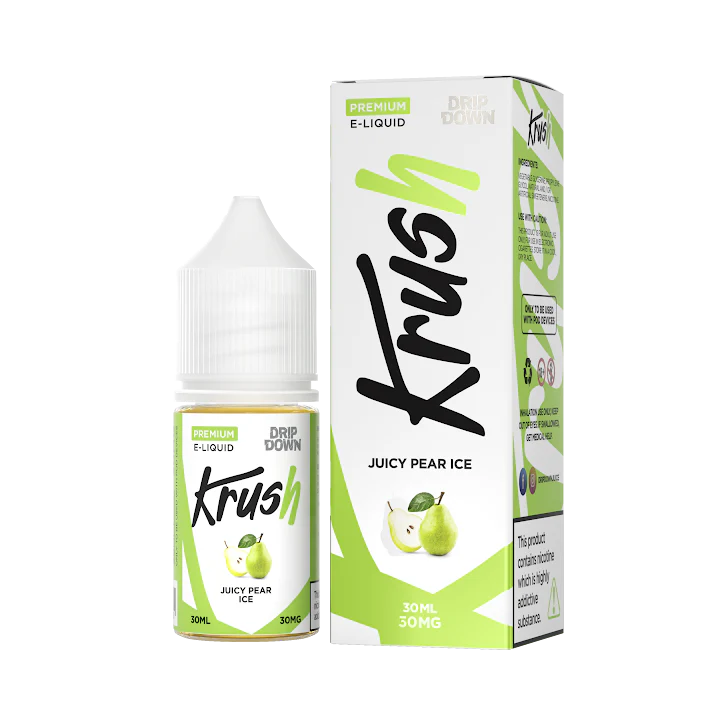 DRIP DOWN KRUSH SERIES JUICY PEAR ICE 30MG,50MG -  30ML - MrVapora.pk