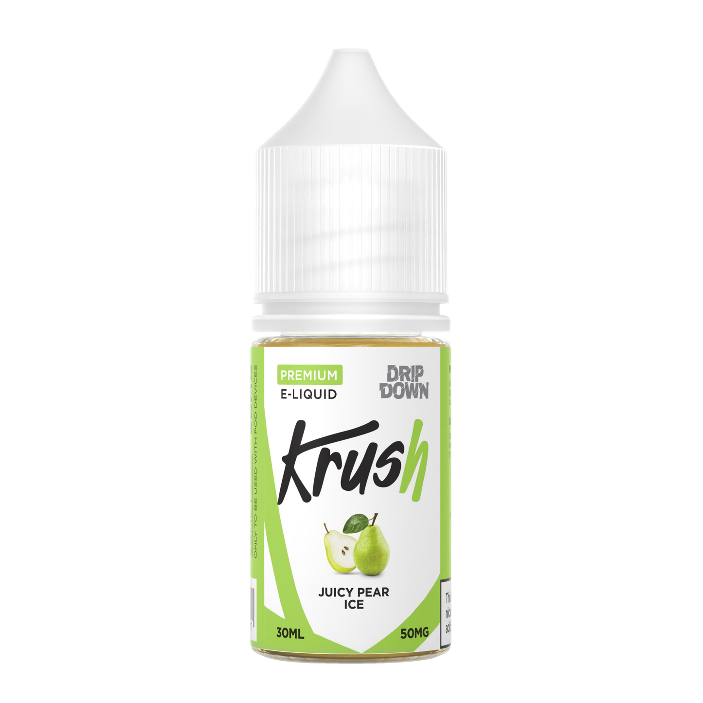 DRIP DOWN KRUSH SERIES JUICY PEAR ICE 30MG,50MG -  30ML - MrVapora.pk