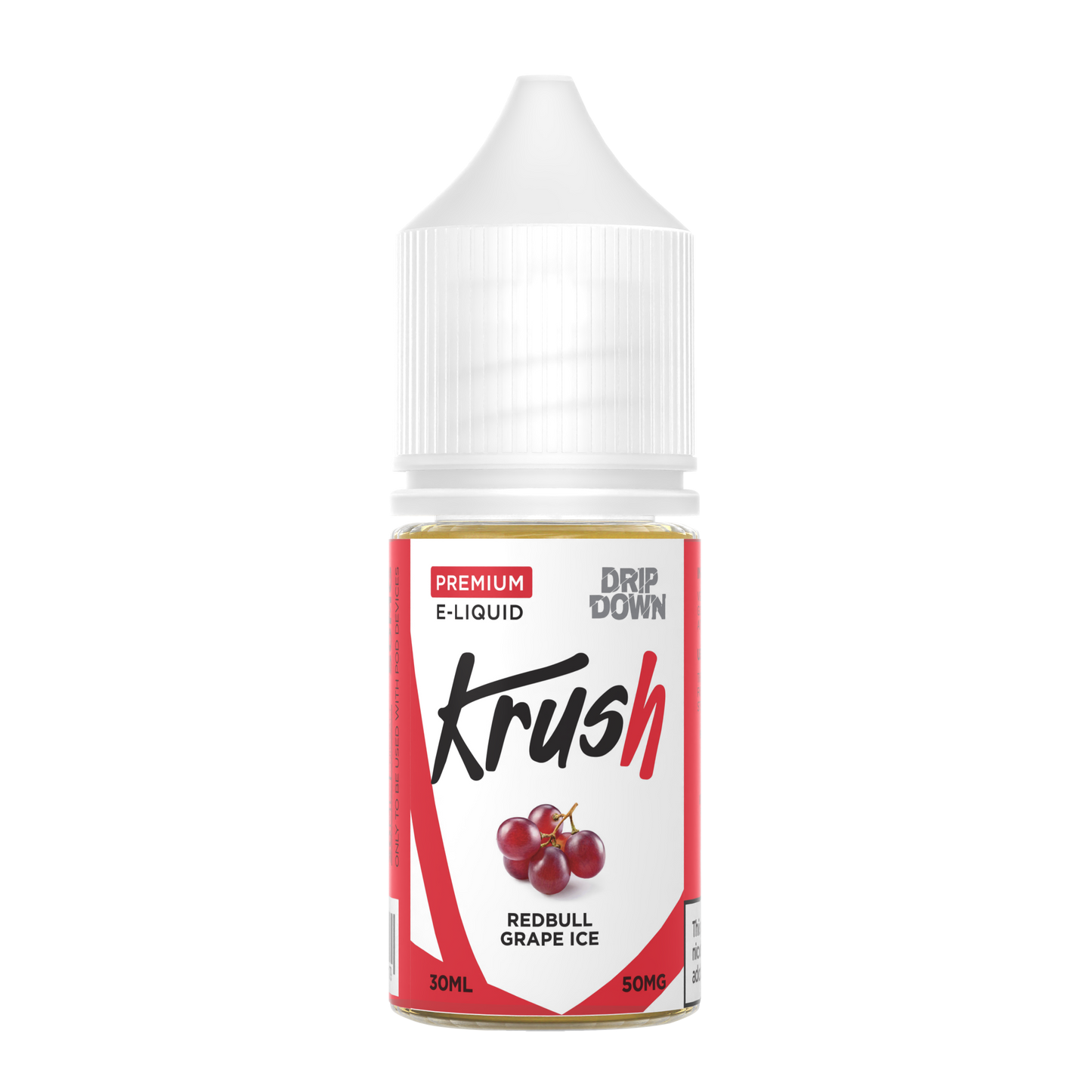 DRIP DOWN KRUSH SERIES REDBULL GRAPE ICE 30MG,50MG - 30ML - MrVapora.pk