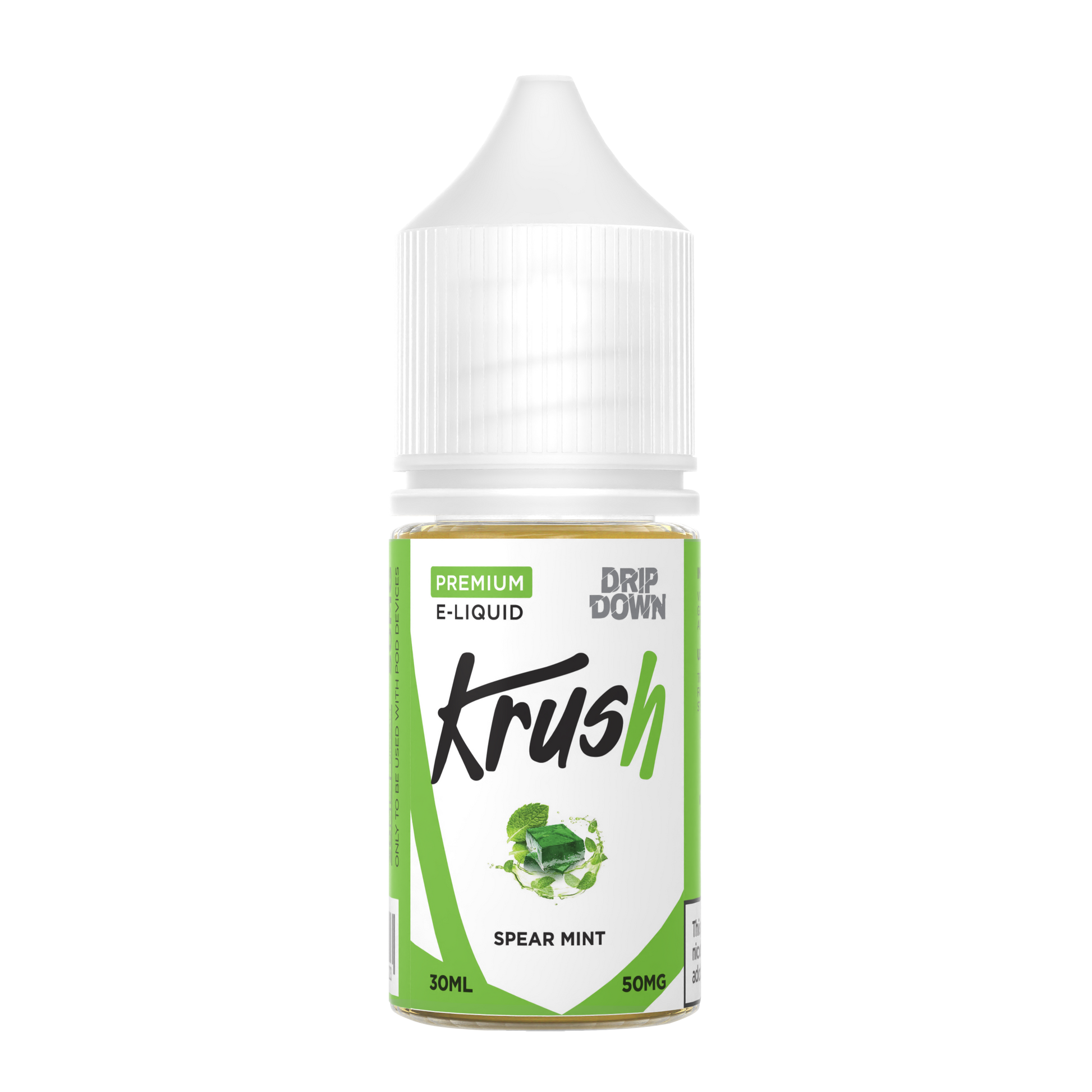 DRIP DOWN KRUSH SERIES SPEARMINT 30MG,50MG -  30ML - MrVapora.pk