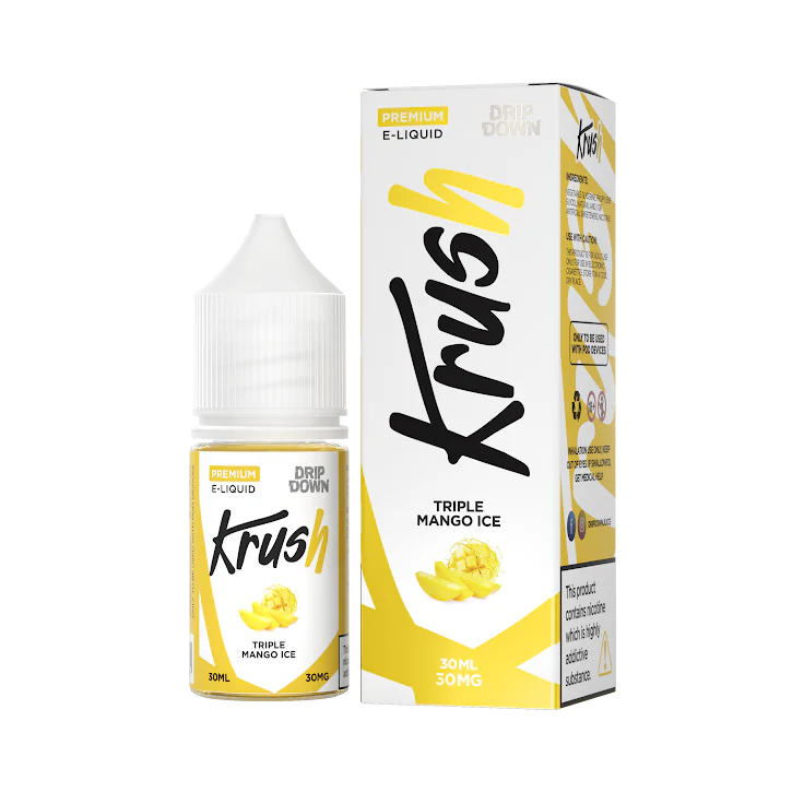DRIP DOWN KRUSH SERIES TRIPLE MANGO ICE 30MG,50MG - 30ML - MrVapora.pk