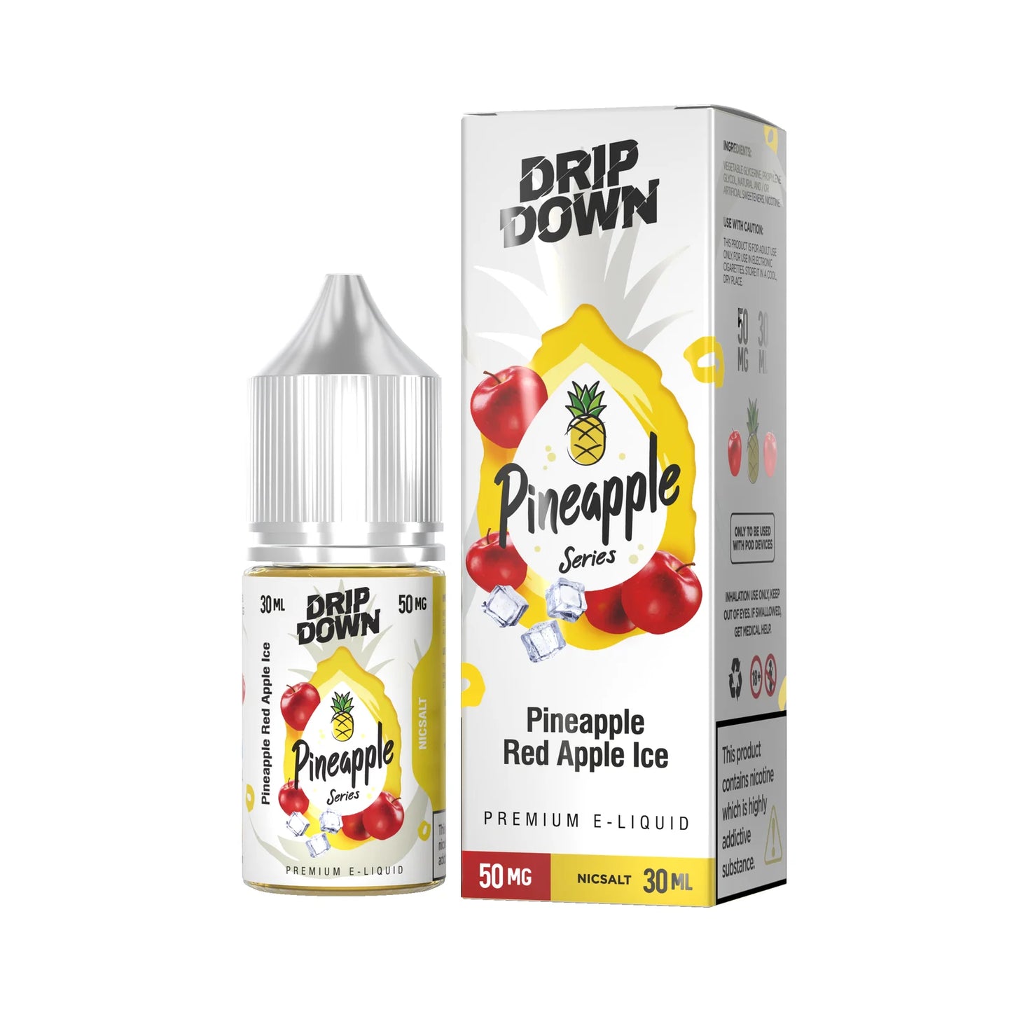 DRIP DOWN PINEAPPLE SERIES PINEAPPLE RED APPLE ICE 30MG,50MG - 30ML - MrVapora.pk