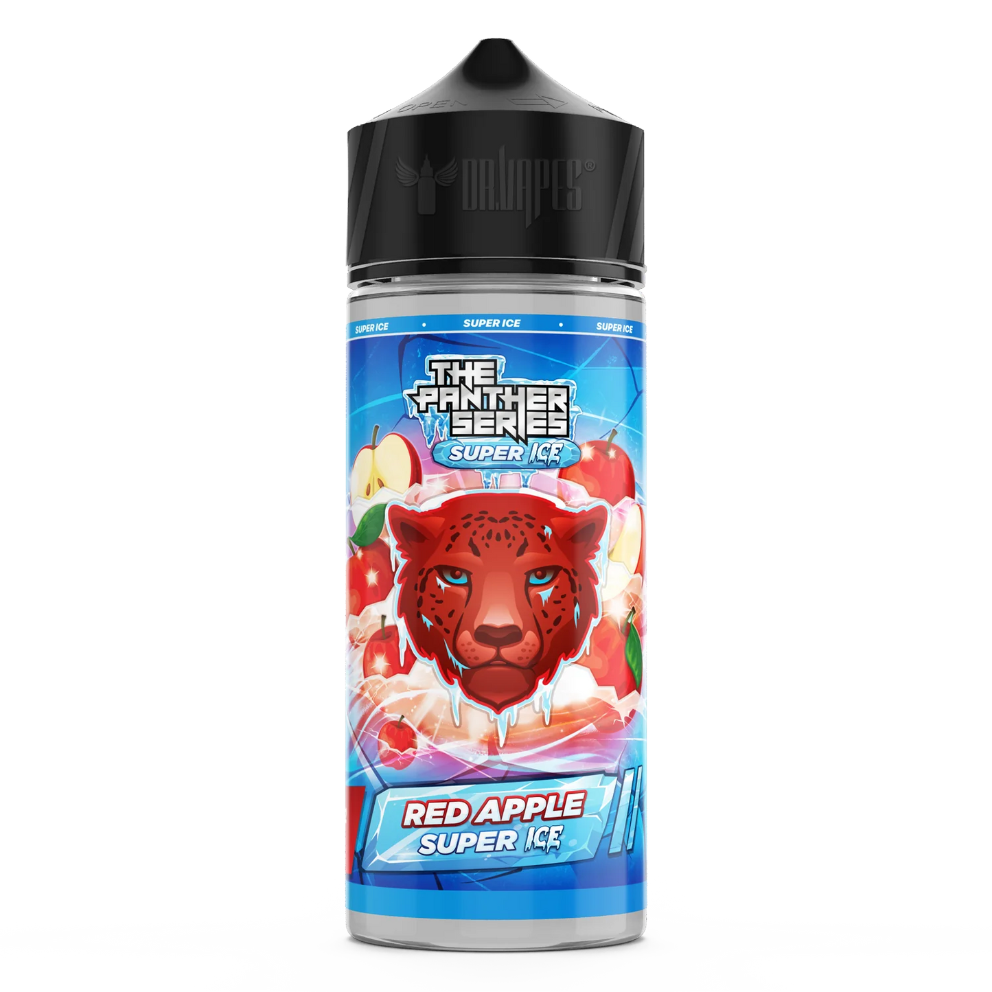 DRVAPES -  PANTHER SUPER ICE RED APPLE ICE 3MG 120ML - MrVapora.pk