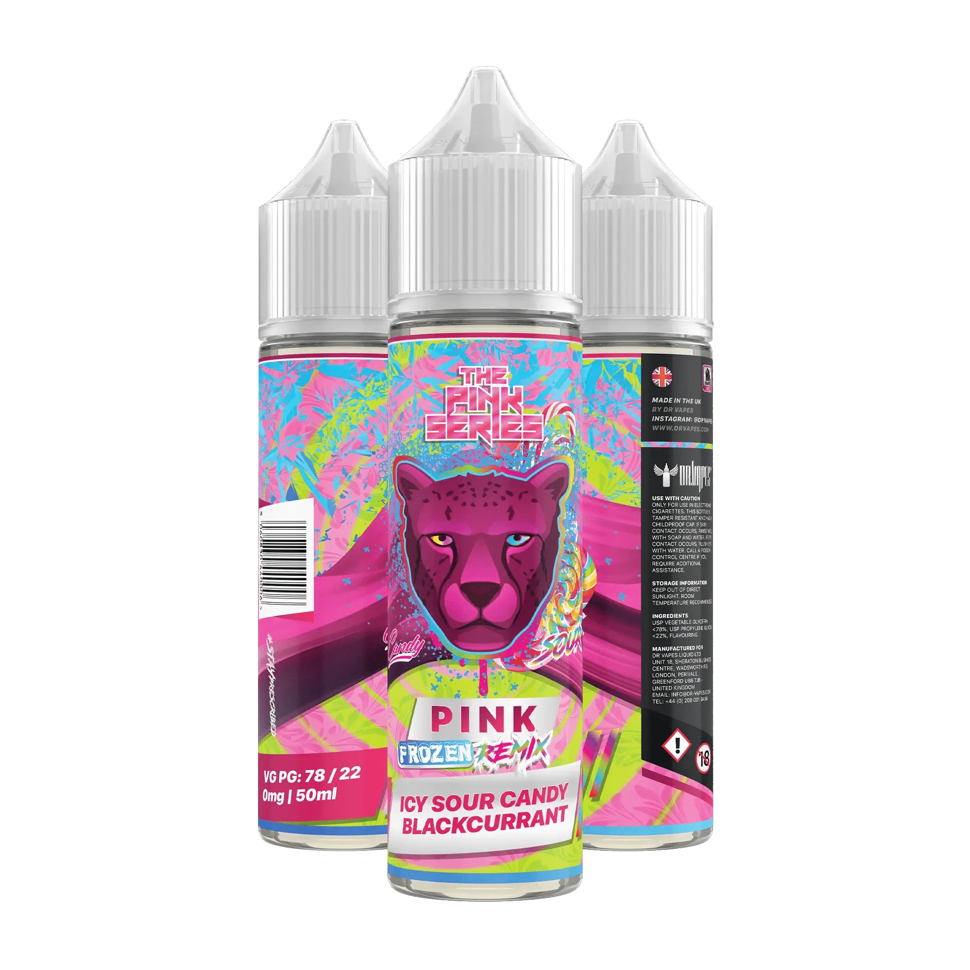 DRVAPES - PINK FROZEN REMIX 12MG,18MG 60ML - MrVapora.pk