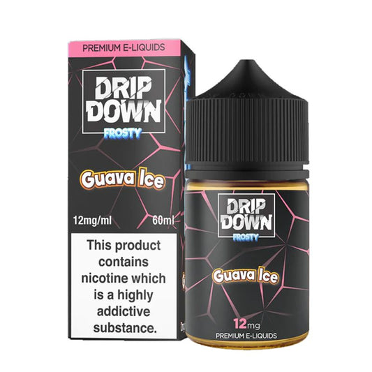 Drip Down E Liquids – Frosty Guava Ice 60ml  (12 mg)