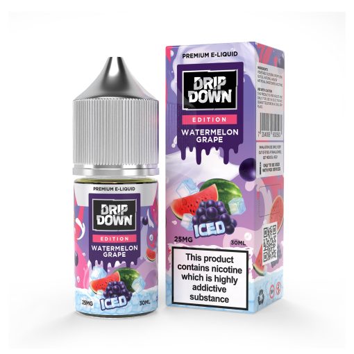 Drip Down Iced Series Watermelon Grape Ice 30ml (25/50 mg) - MrVapora.pk