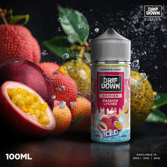 Drip Down Passion Lychee Ice 100 ml At Best Price In Pakistan - MrVapora.pk
