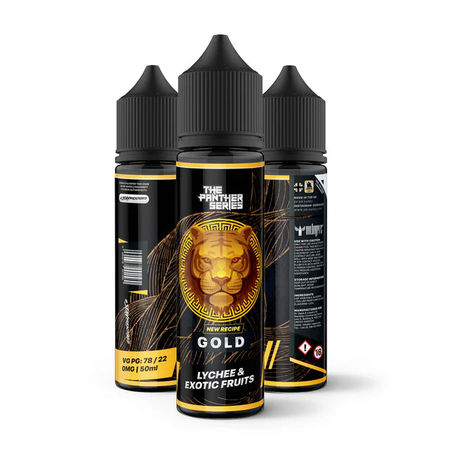 - GOLD PANTHER 12MG,18MG 60ML- DR VAPES PANTHER SERIES - MrVapora.pk