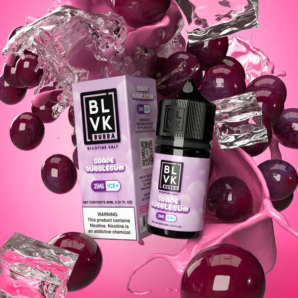 GRAPE BUBBLEGUM ICE 30ML - BLVK BUBBA SALT - MrVapora.pk