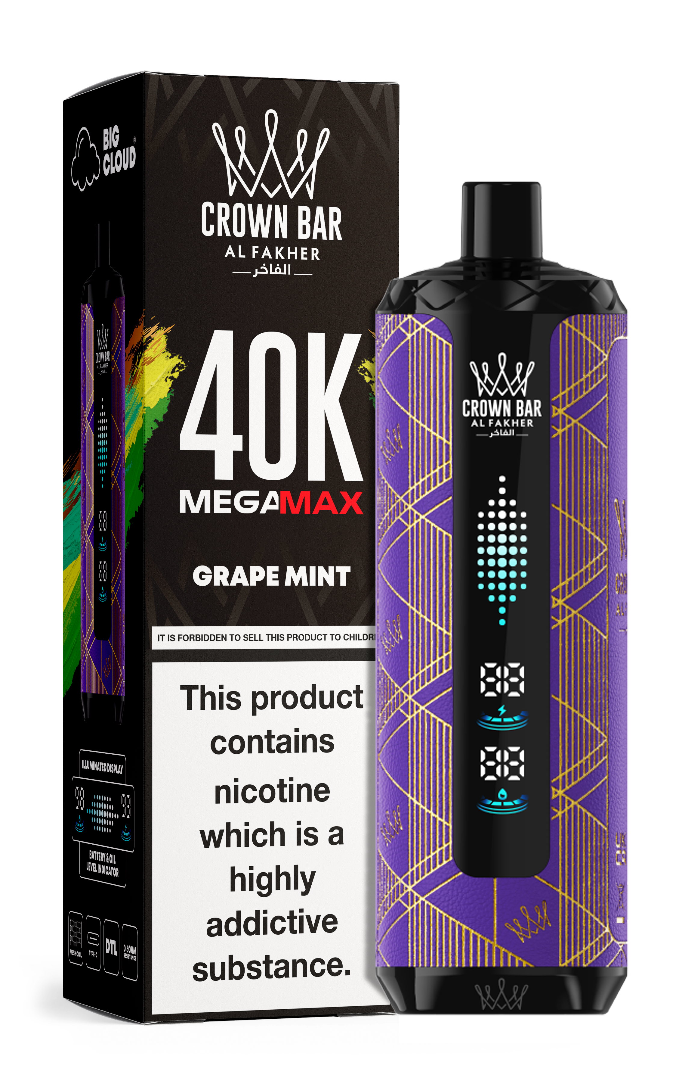 AL FAKHER MEGA MAX 40K CROWN BAR DISPOSABLE 6MG